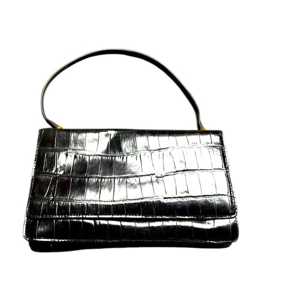 Adrienne Vittadini Handbags - croc embossed handbag, Adriane Vittadani